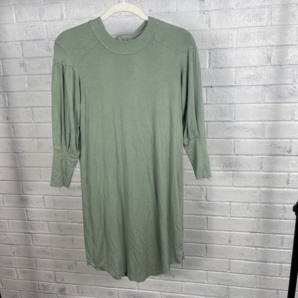 Kiya Tomlin Dresses & Skirts - Kiya Tomlin Keyhole Back Shift Dress Womens XS Green Minimalist Quiet Luxury